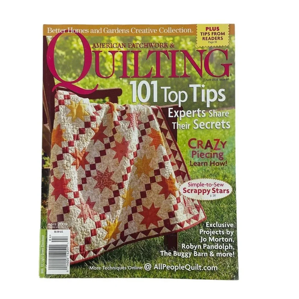 Better Homes & Gardens American Patchwork &‎ Quilting Magazines Full Year 2009